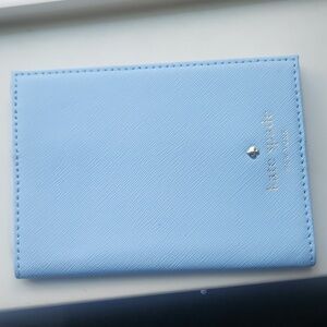 NWT kate spade light blue passport holder